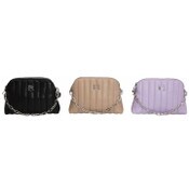 Wholesale - NEW DOME XBD PUFFY VERTICAL QUILT HAND BAG 3-ASST COLORS C/P 12